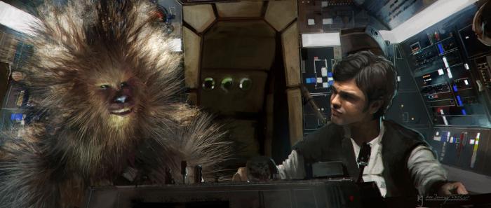 Han y Chewie en Solo: A Star Wars Story
