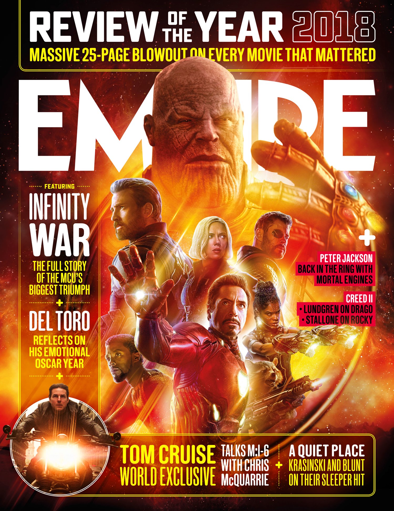 Portada de Empire dedicada a Avengers: Infinity War