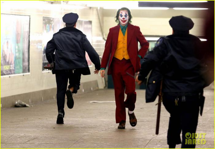 Joaquin Phoenix en el set de rodaje de Joker