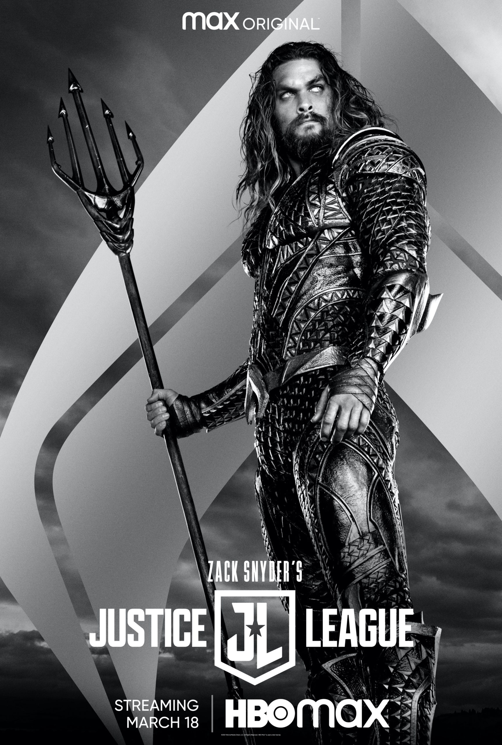Póster de Zack Snyder's Justice League protagonizado por Aquaman