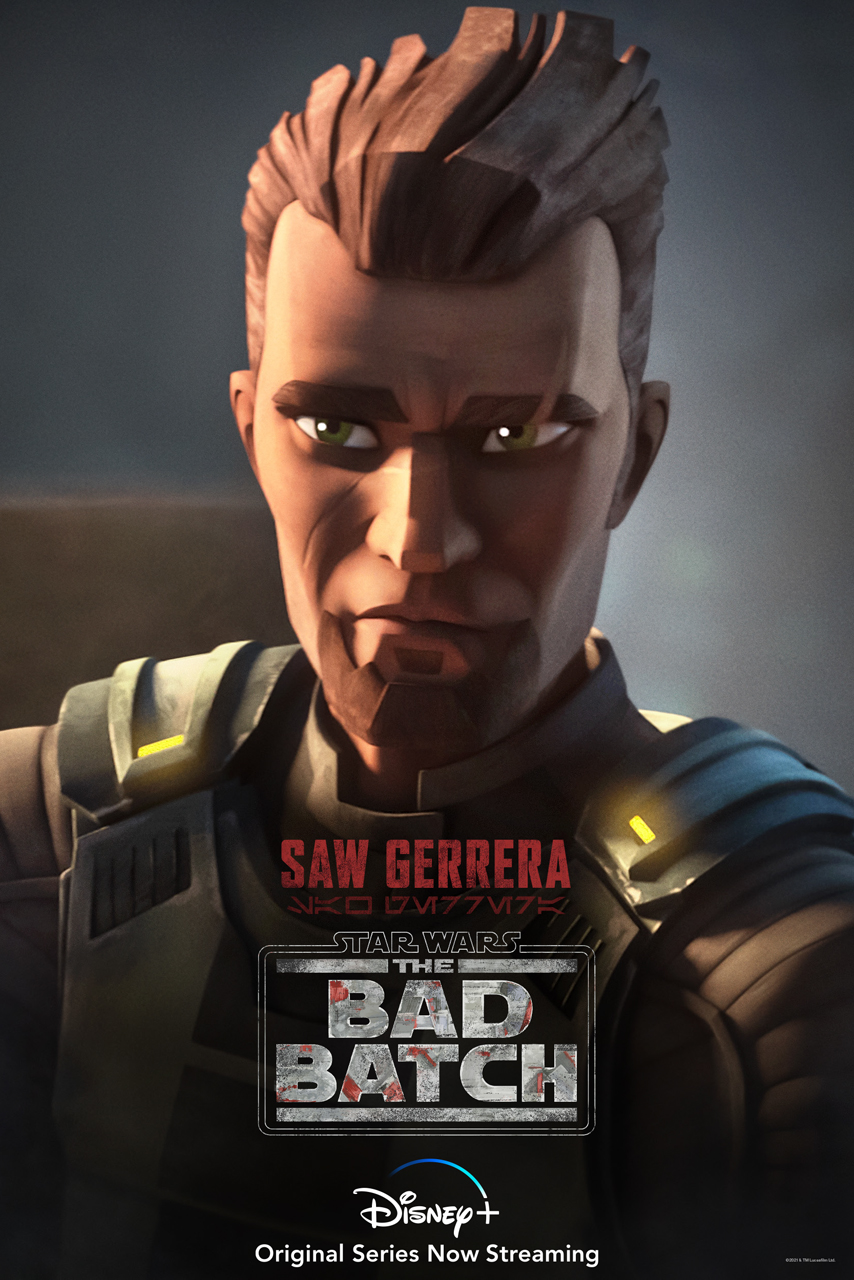 Póster de Star Wars: The Bad Batch protagonizado por Saw Gerrera