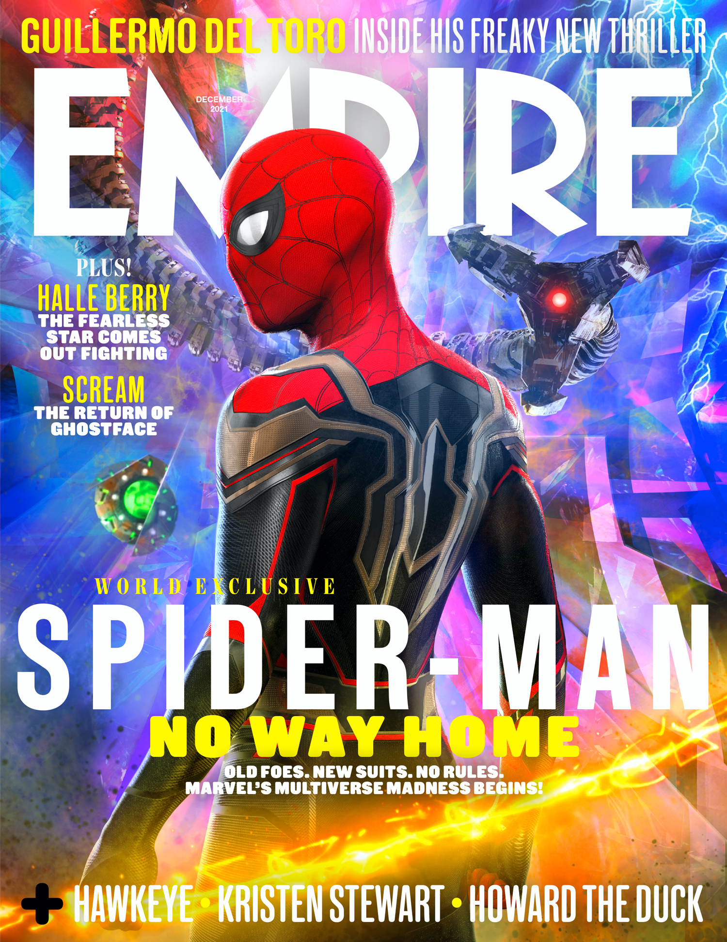 Portada de Diciembre de Empire dedicada a Spider-Man: No Way Home