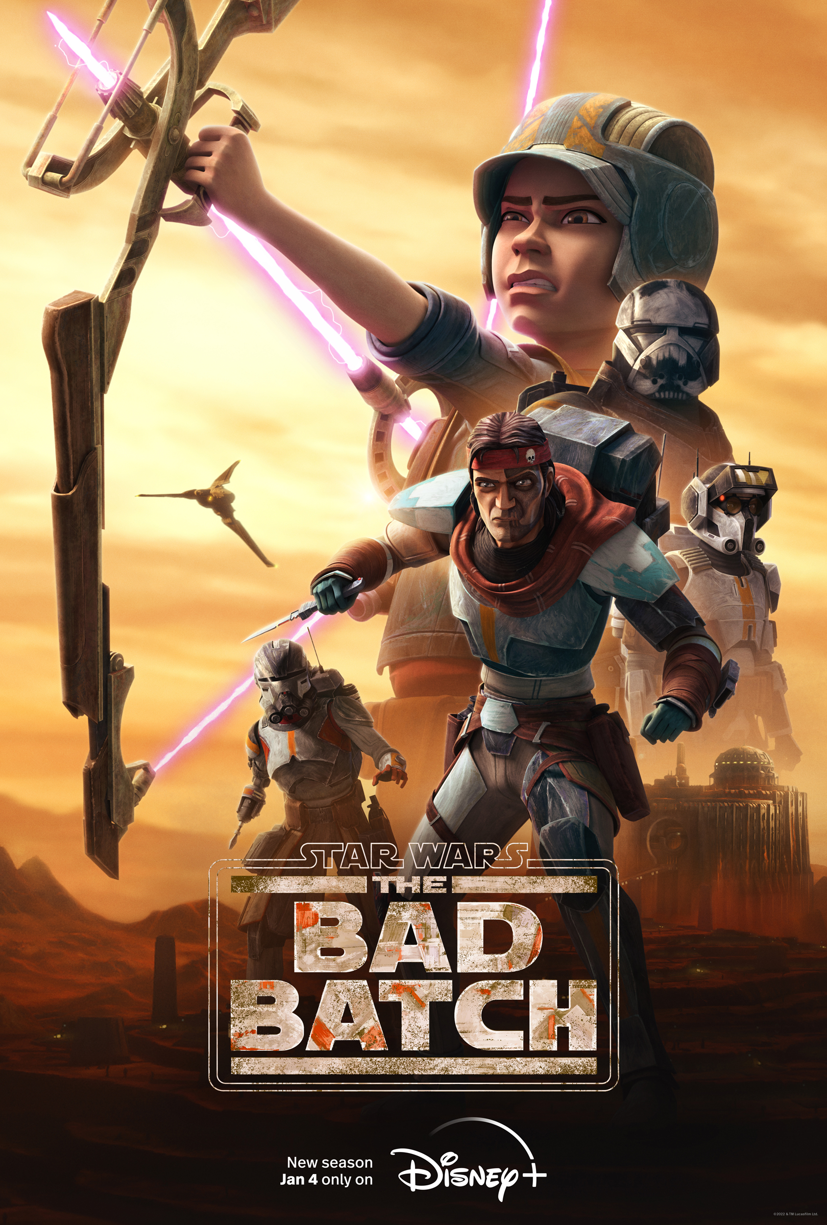 Póster de la segunda temporada de Star Wars: The Bad Batch