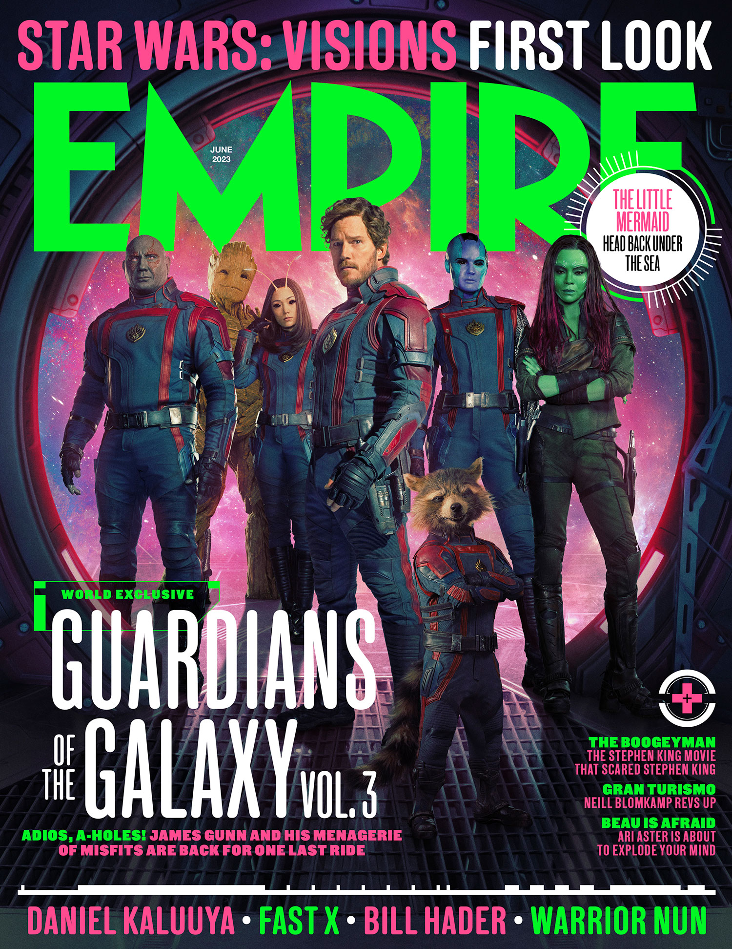 Portada de Empire dedicada a Guardianes de la Galaxia Volumen 3